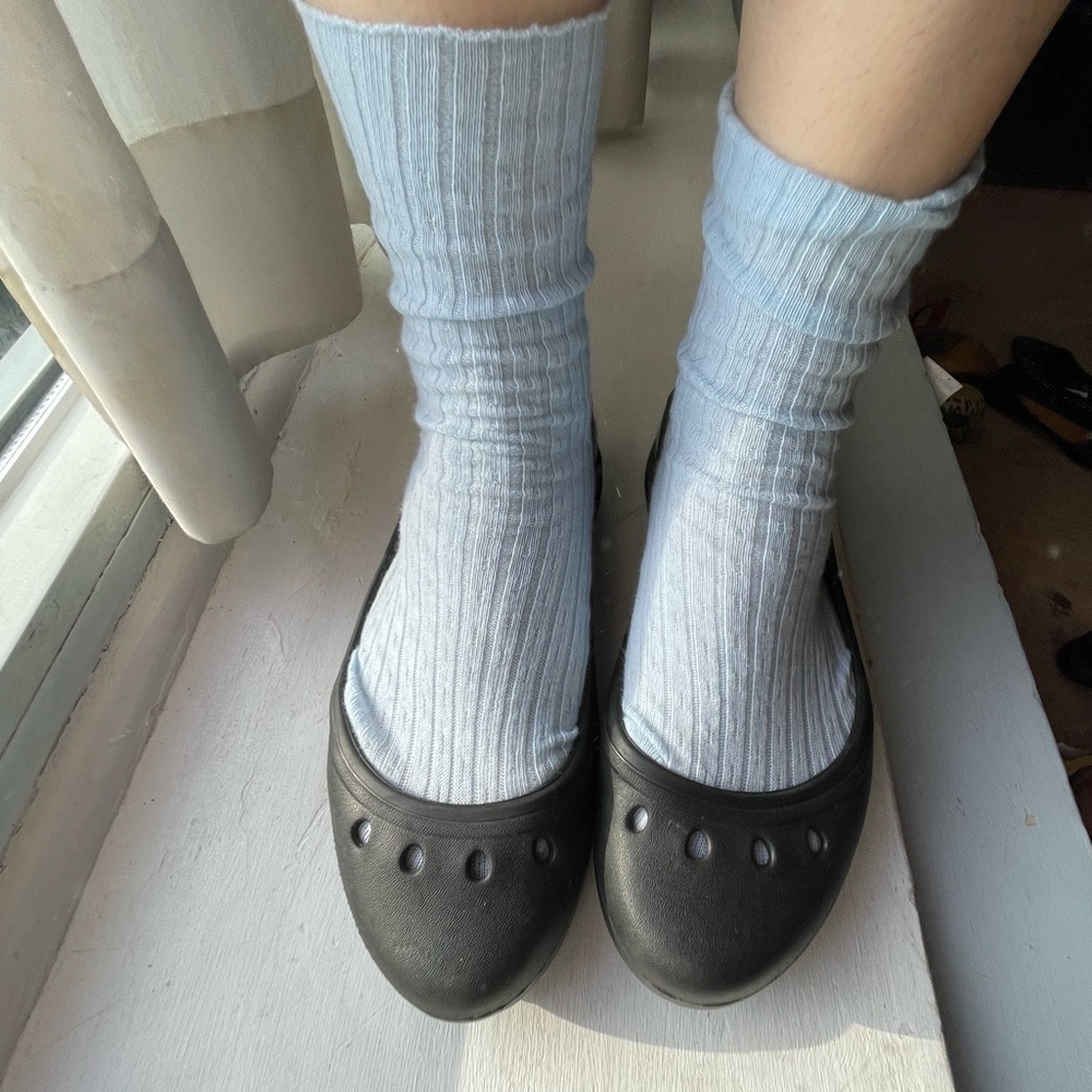 ♟️Black Licorice 🖤 Crocs Ballet Flats